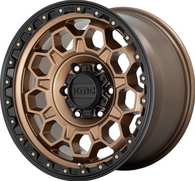 KMC KM545 Trek Matte Bronze Wheels with Black Lip - 54578012635