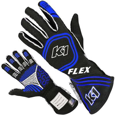 K1 RaceGear Black Series FLEX Gloves - 23FLXNBL