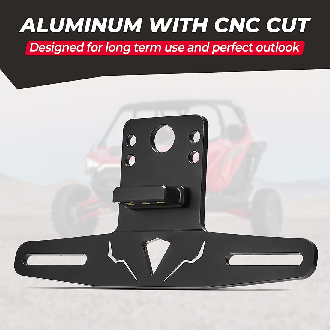 Universal 12V Lighted License Plate Holder for Can-Am X3 / Polaris RZR - view 4