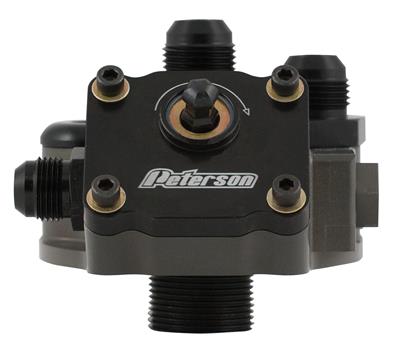 Peterson Fluid Systems Oil Filter Mounts with Engine Oil Primers - 091571