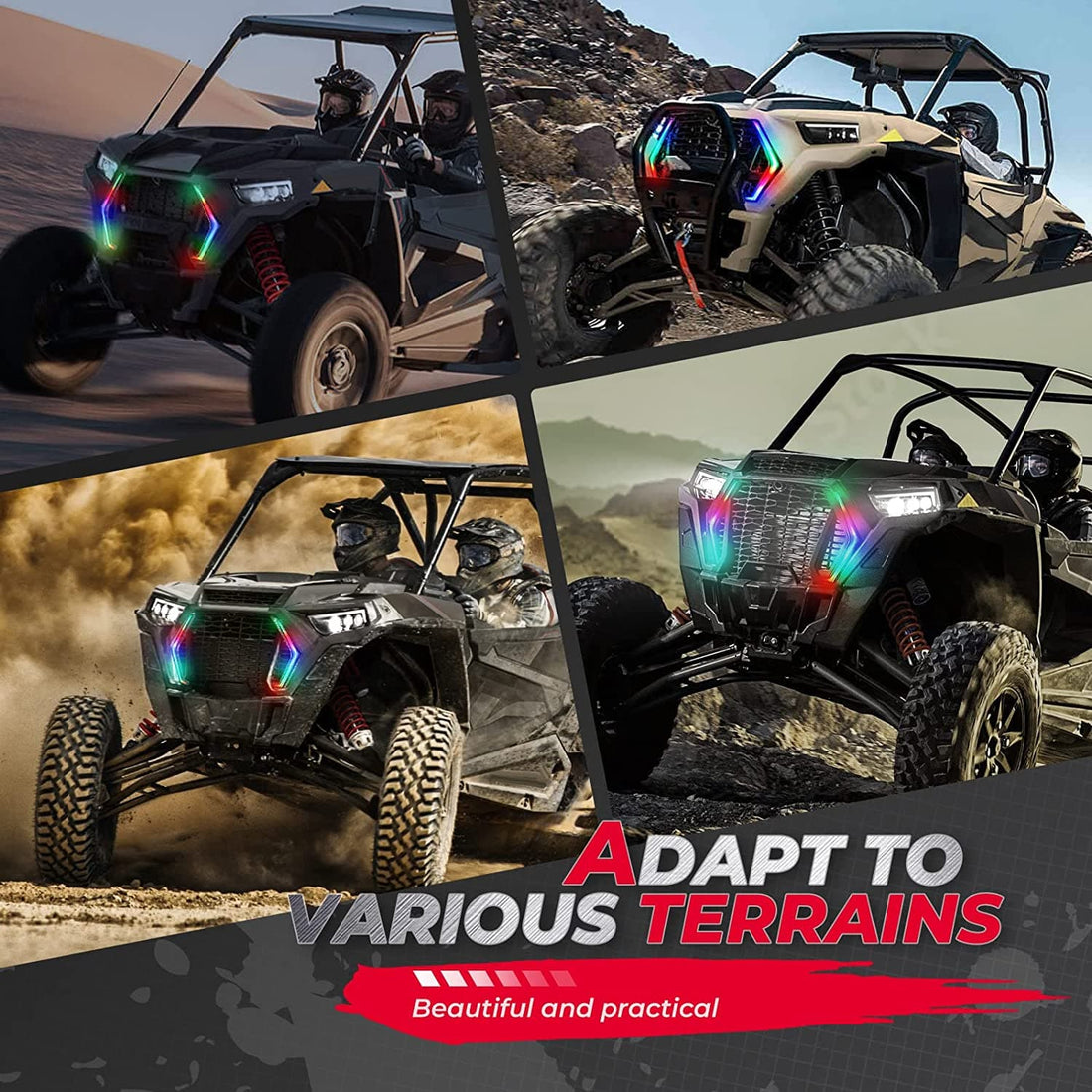 RGB Turn Signal Lights for Polaris RZR XP 1000 Turbo (2019-2023) - view 7