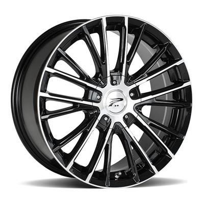 Ultra Wheel Platinum Luxury 437 Genesis Gloss Black with Diamond-Cut Face Wheels - 4376710UX35