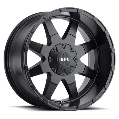 Voxx G-FX TR12 Matte Black Wheels - S424