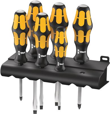 Wera Tools Kraftform Plus 900 Series Black Point Tip Screwdrivers - 05018282001